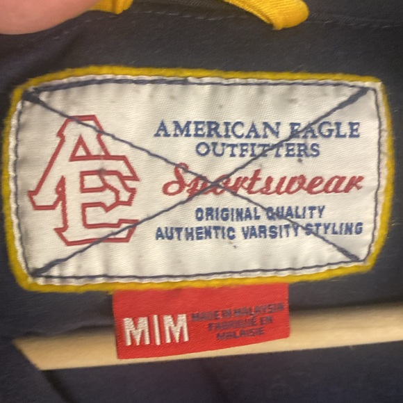 American Eagle Outfitters Sportswear track jacket size medium navy blue - Picture 4 of 7